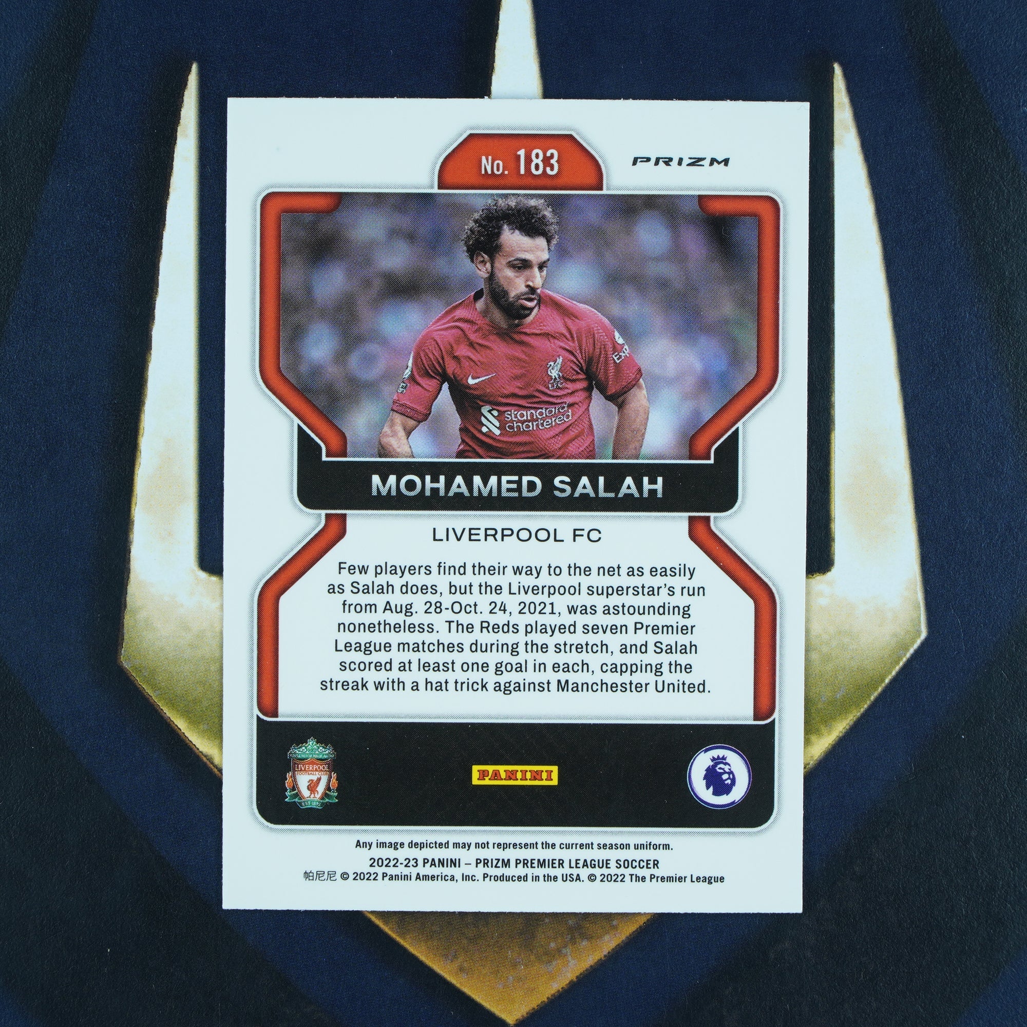 Mohamed Salah 2022-23 Prizm Silver Liverpool