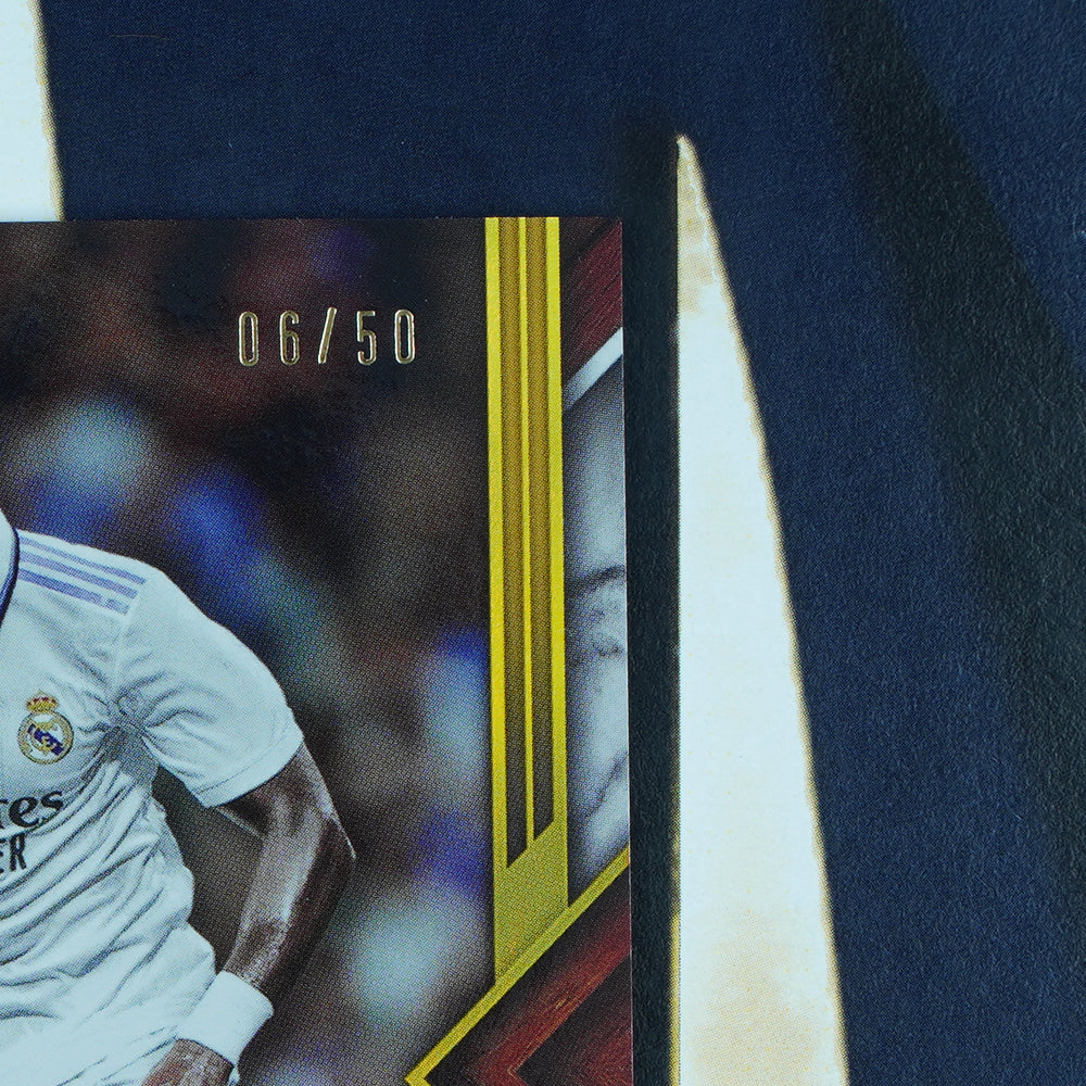 Vini Jr 2022-23 Topps Museum Collection Gold /50 Real Madrid