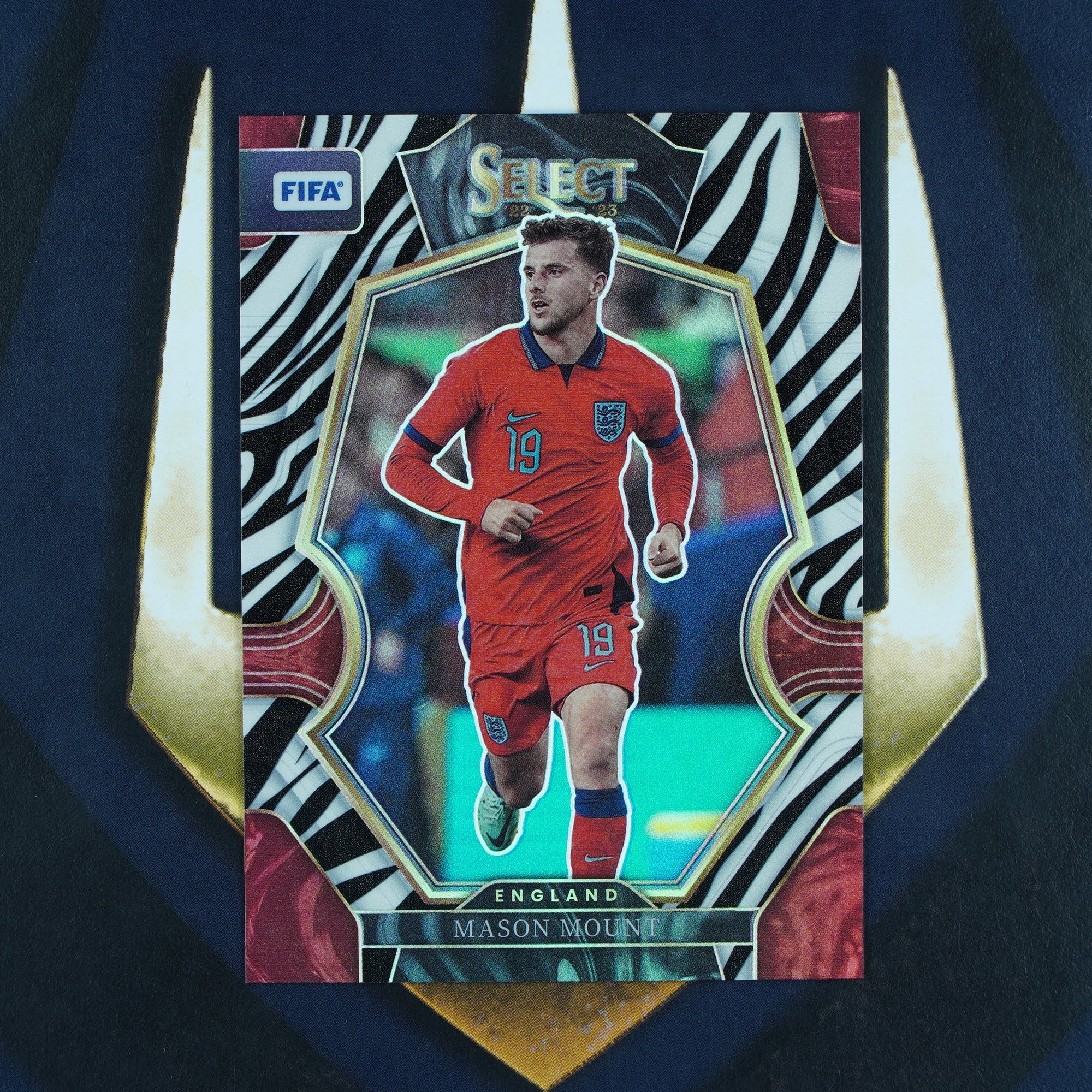 Mason Mount 2022-23 Panini Select FIFA Zebra /25 England