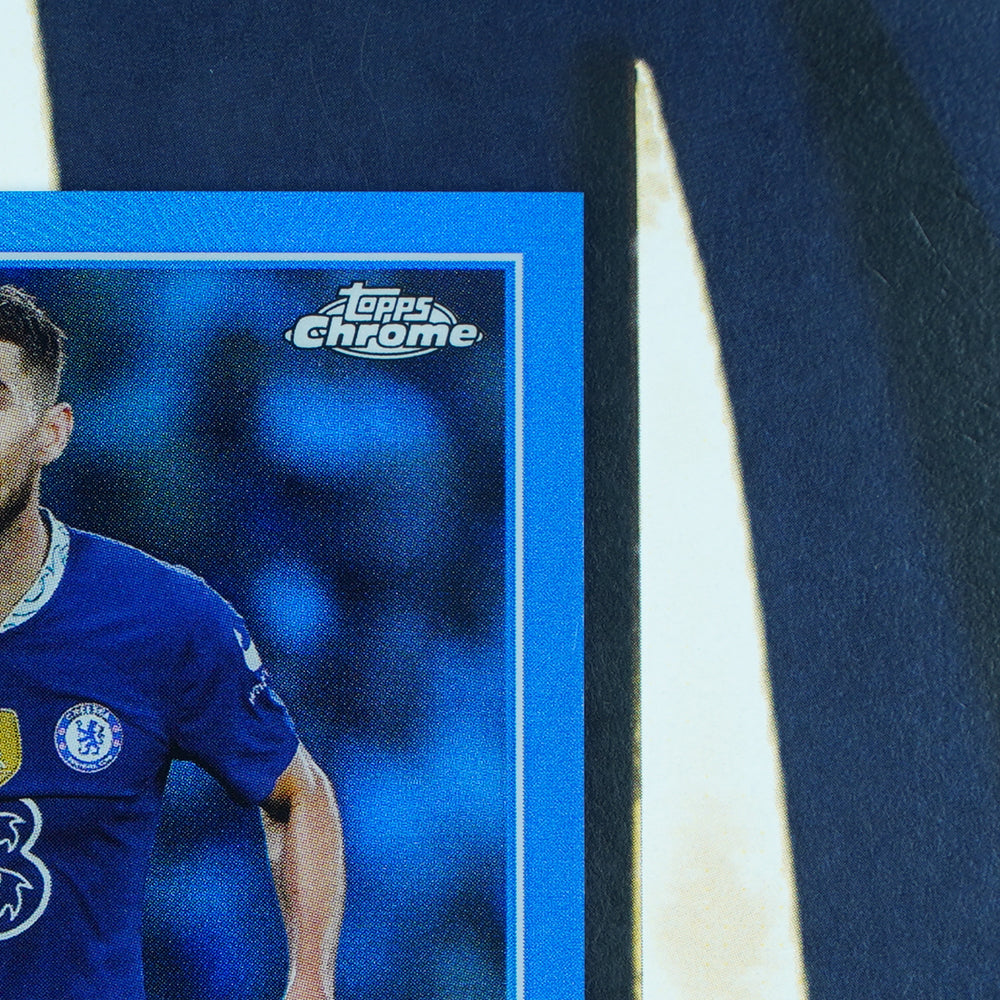 Jorginho 2022-23 Topps UEFA Chrome Blue Auto 26/150 Chelsea