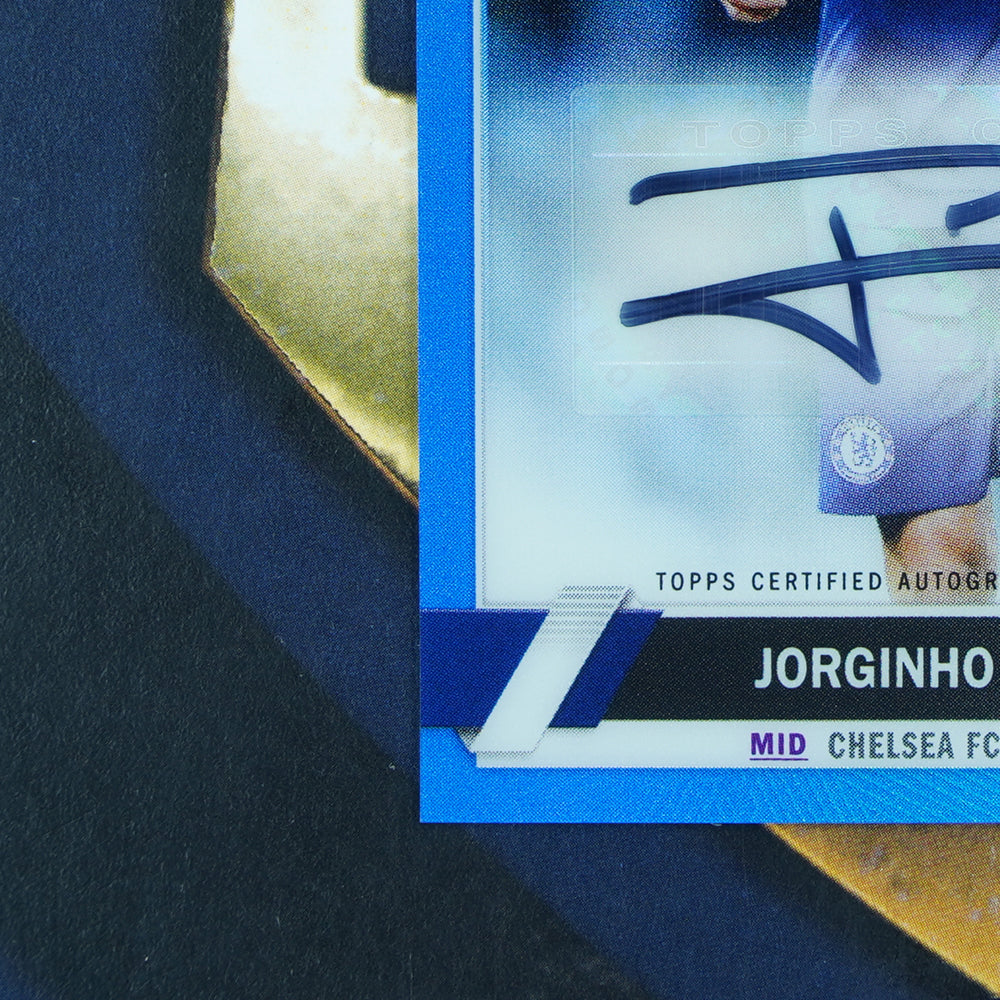 Jorginho 2022-23 Topps UEFA Chrome Blue Auto 26/150 Chelsea