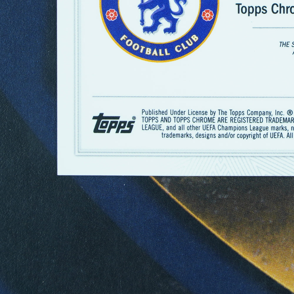 Jorginho 2022-23 Topps UEFA Chrome Blue Auto 26/150 Chelsea