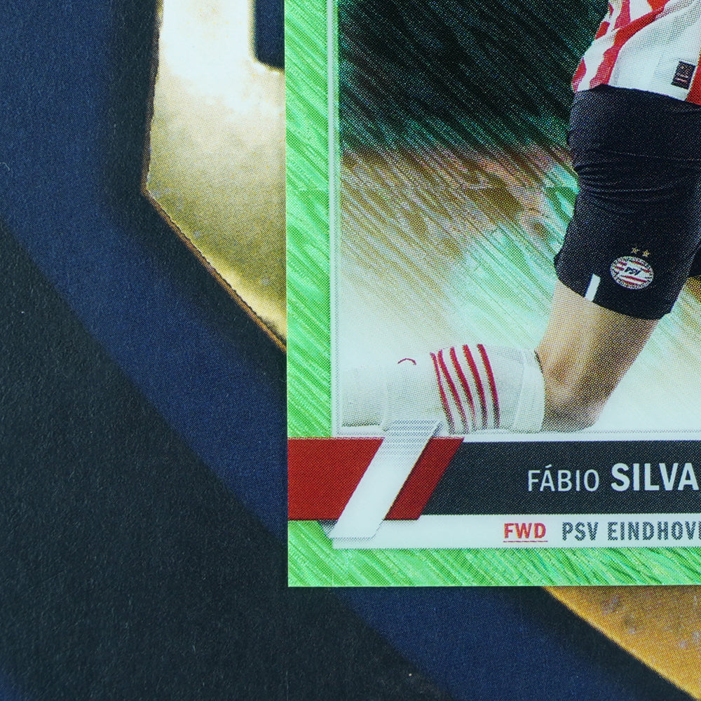 Fabio Silva 2022-23 Topps UEFA Chrome Green Shimmer /399 PSV