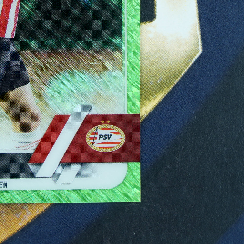 Fabio Silva 2022-23 Topps UEFA Chrome Green Shimmer /399 PSV