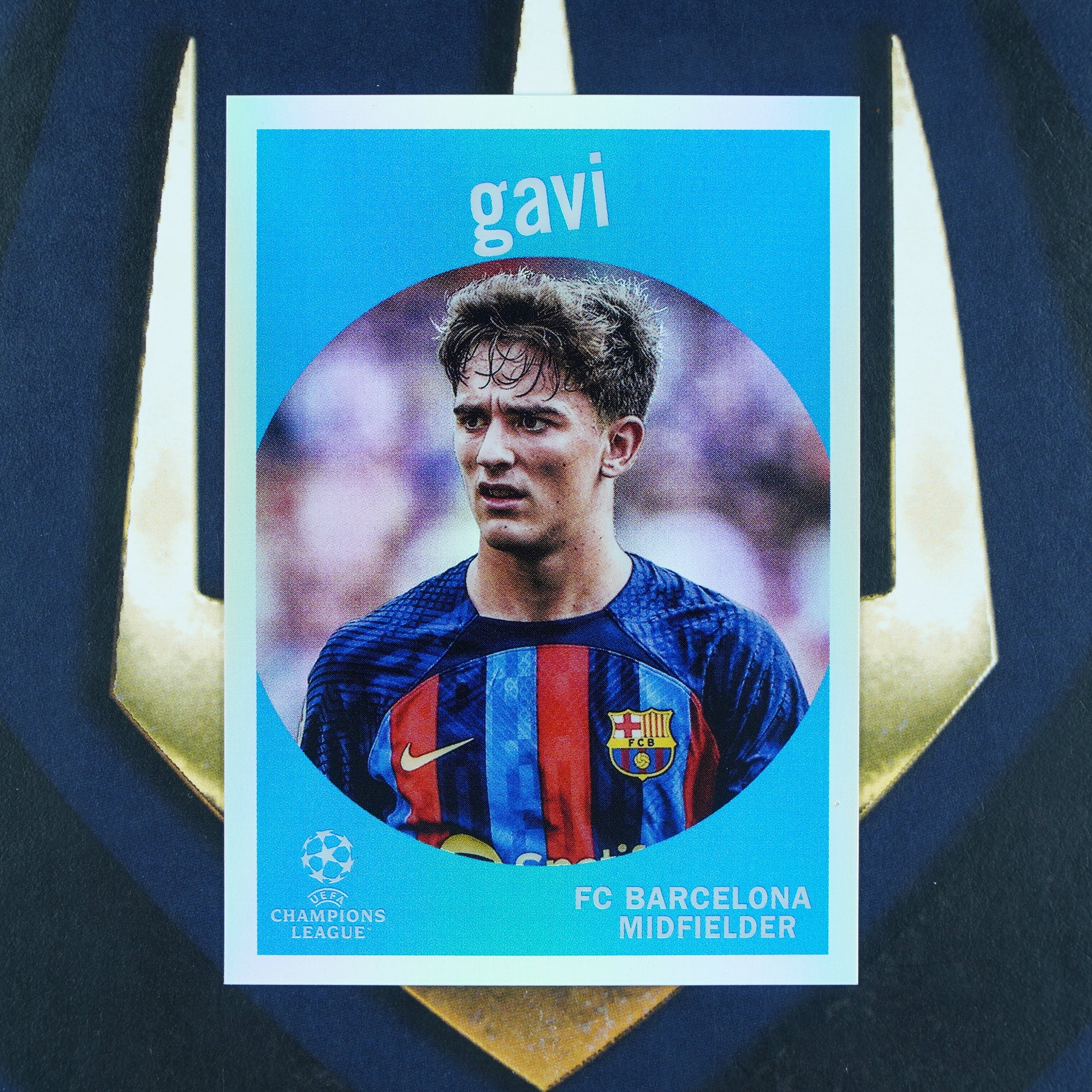 Gavi 2022-23 Topps UEFA Chrome 1959 Refractor Barcelona