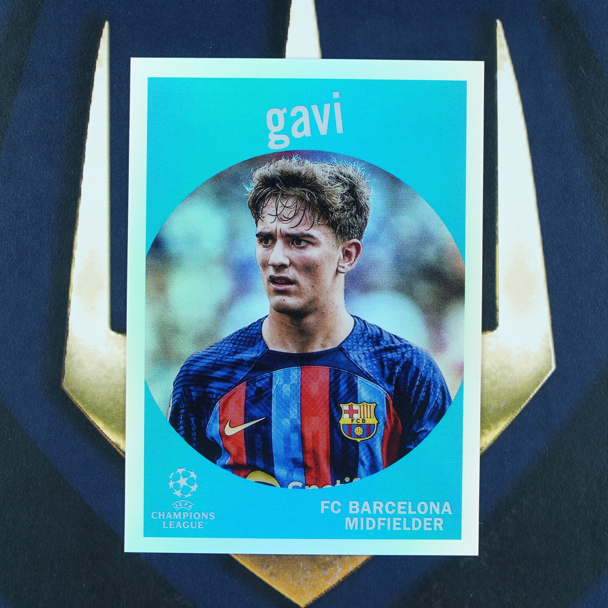 Gavi 2022-23 Topps UEFA Chrome 1959 Refractor Barcelona