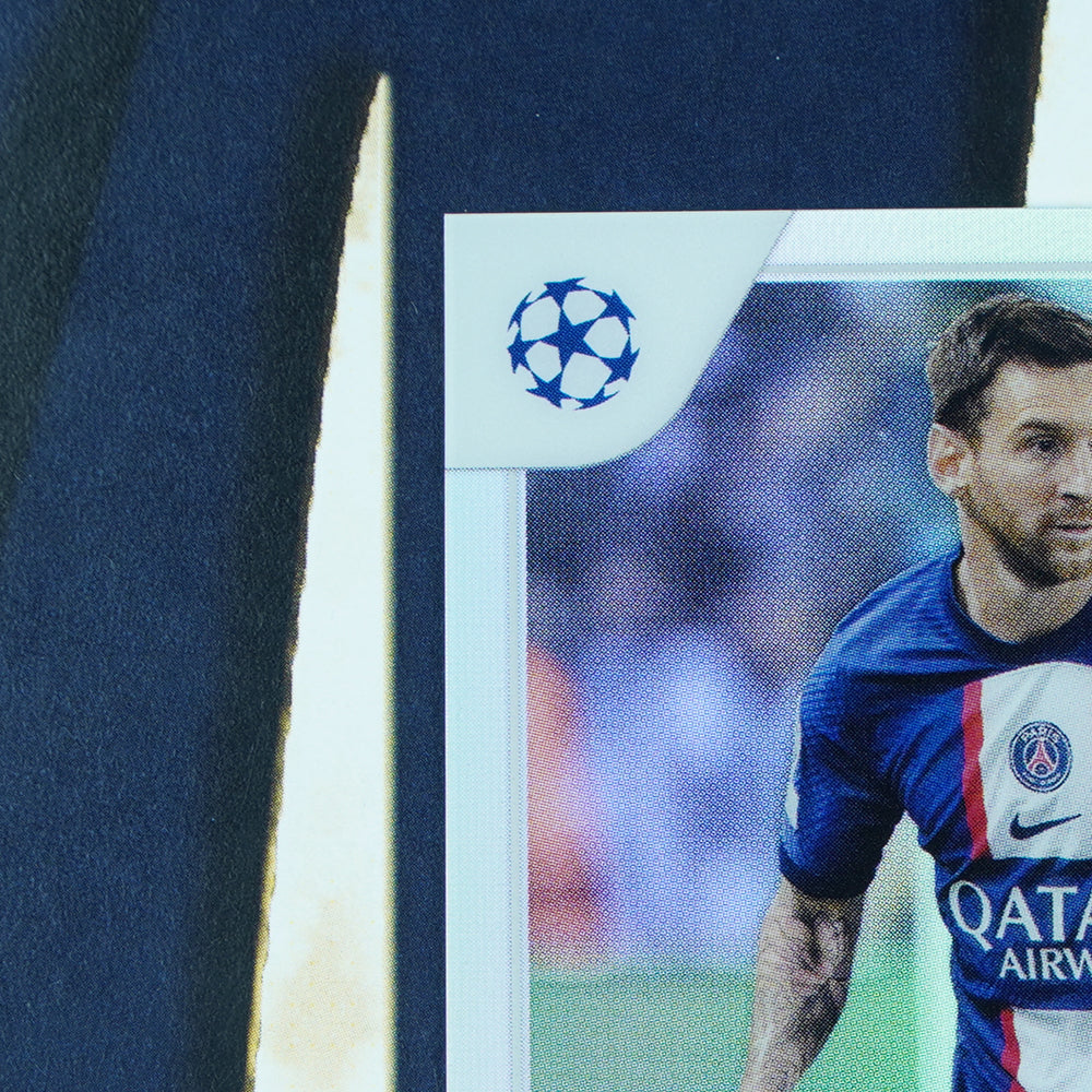 Lionel Messi 2022-23 Topps UEFA Chrome Refractor PSG