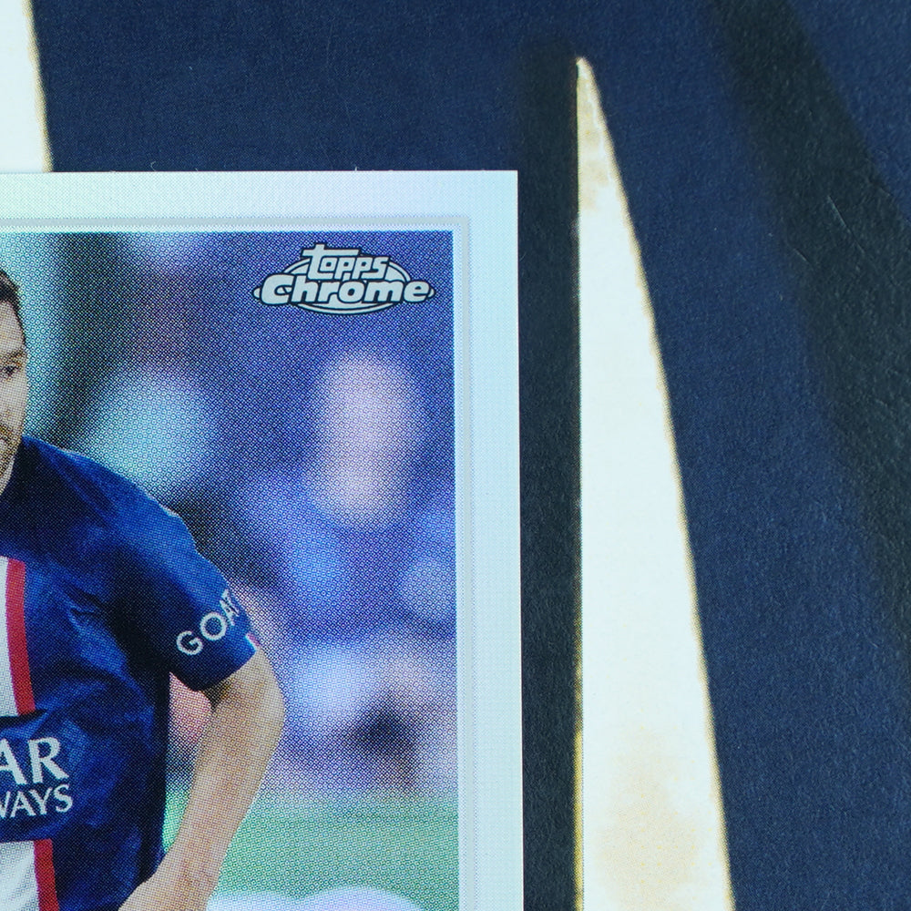 Lionel Messi 2022-23 Topps UEFA Chrome Refractor PSG