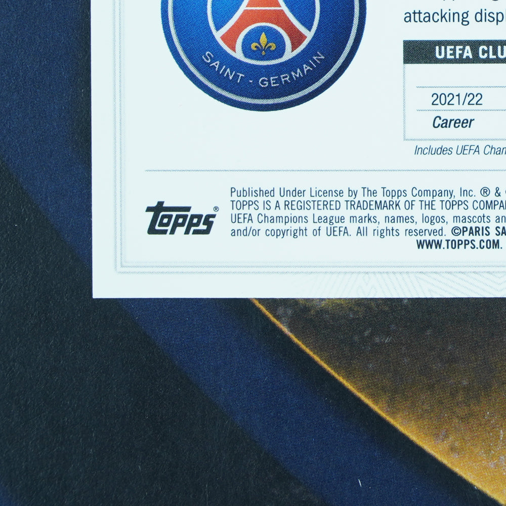 Lionel Messi 2022-23 Topps UEFA Chrome Refractor PSG