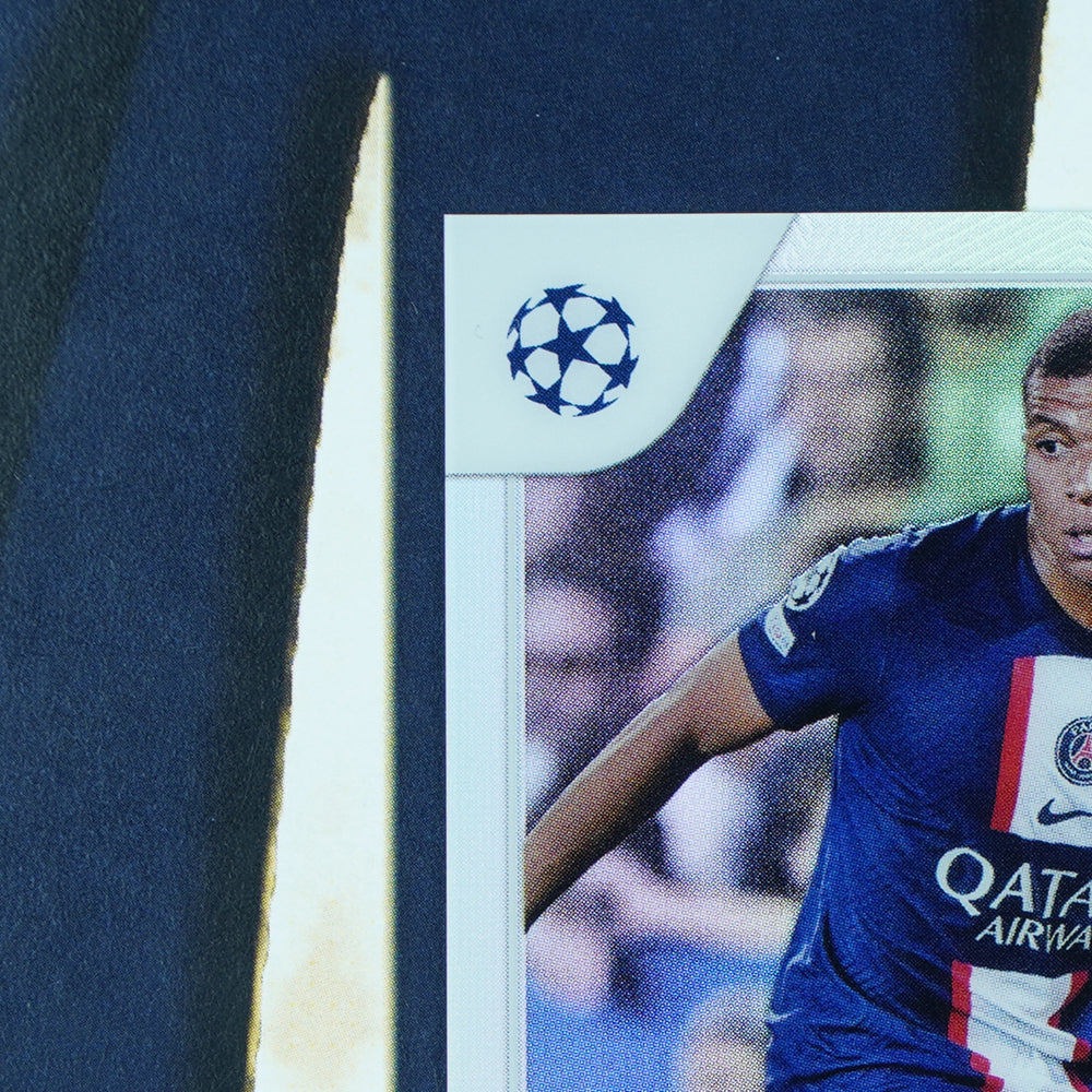 Kylian Mbappe 2022-23 Topps UEFA Chrome Refractor PSG