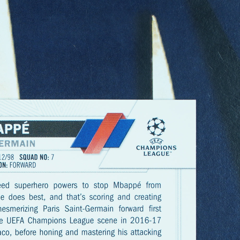 Kylian Mbappe 2022-23 Topps UEFA Chrome Refractor PSG