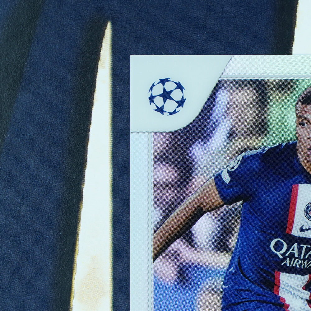 Kylian Mbappe 2022-23 Topps UEFA Chrome Refractor PSG