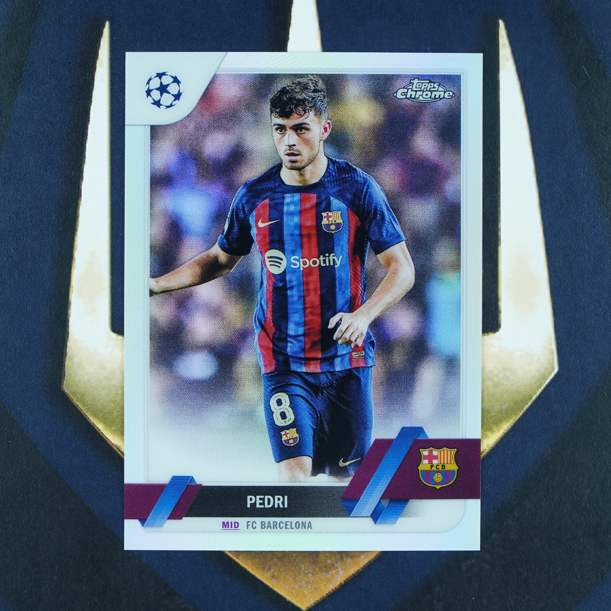 Pedri  2022-23 Topps UEFA Chrome Refractor Barcelona