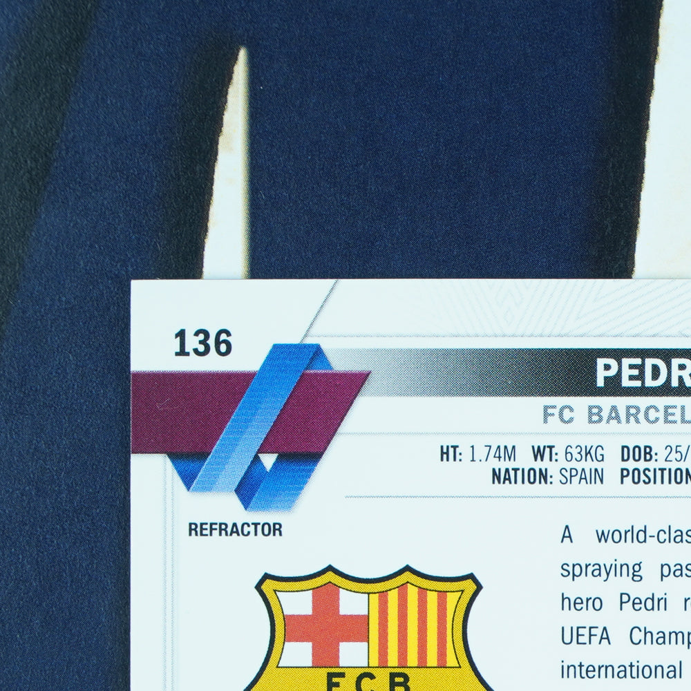 Pedri  2022-23 Topps UEFA Chrome Refractor Barcelona