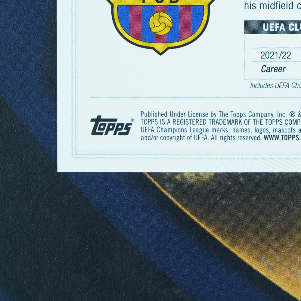 Pedri  2022-23 Topps UEFA Chrome Refractor Barcelona