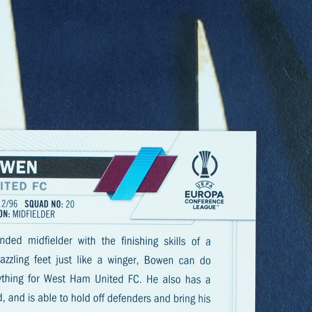 Jarrod Bowen 2022-23 Topps UEFA Chrome Refractor West Ham