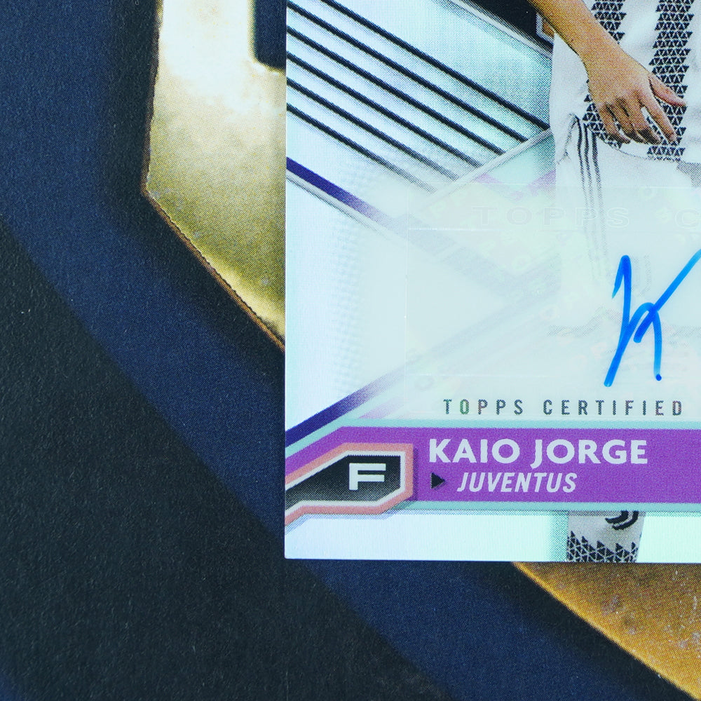 Kaio Jorge 2022-23 Topps Finest UEFA Refractor Auto Juventus