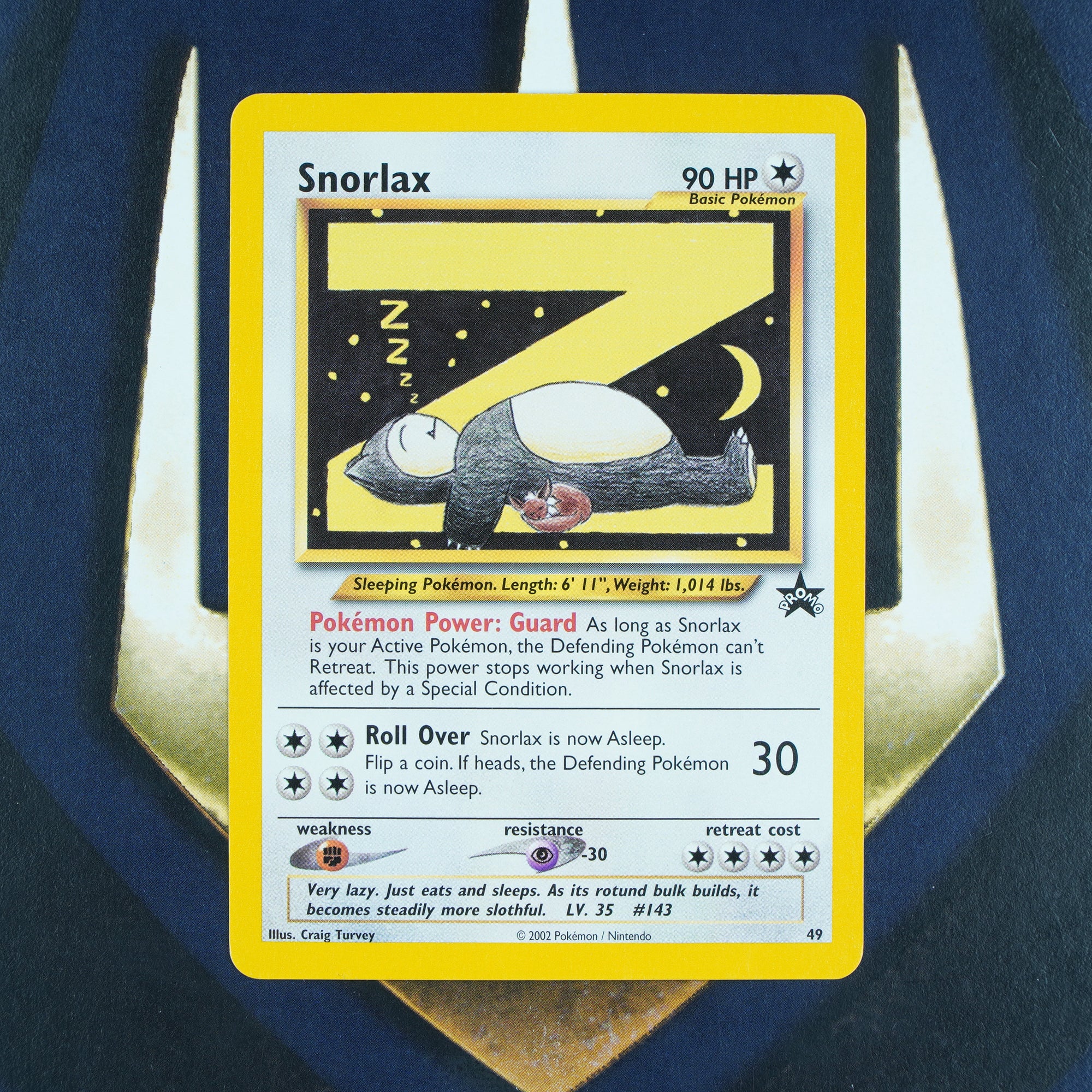 SNORLAX Black Star Promo RARE Pokemon Card 49