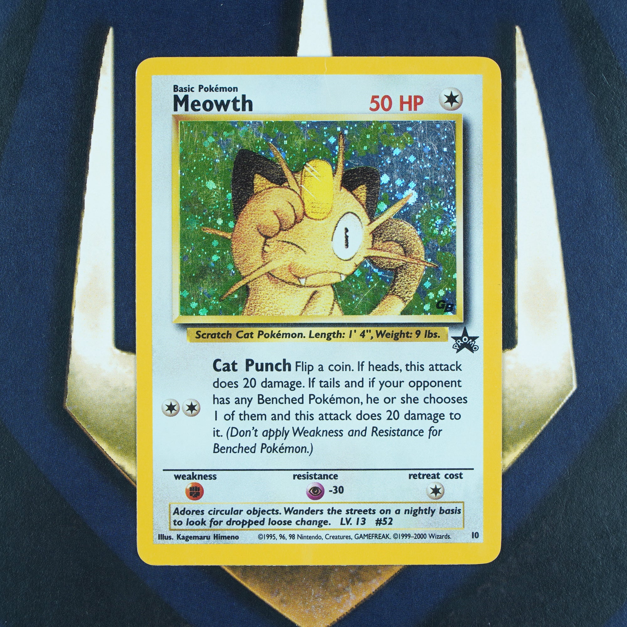 MEOWTH Black Star Promo HOLO RARE Pokemon Card 10