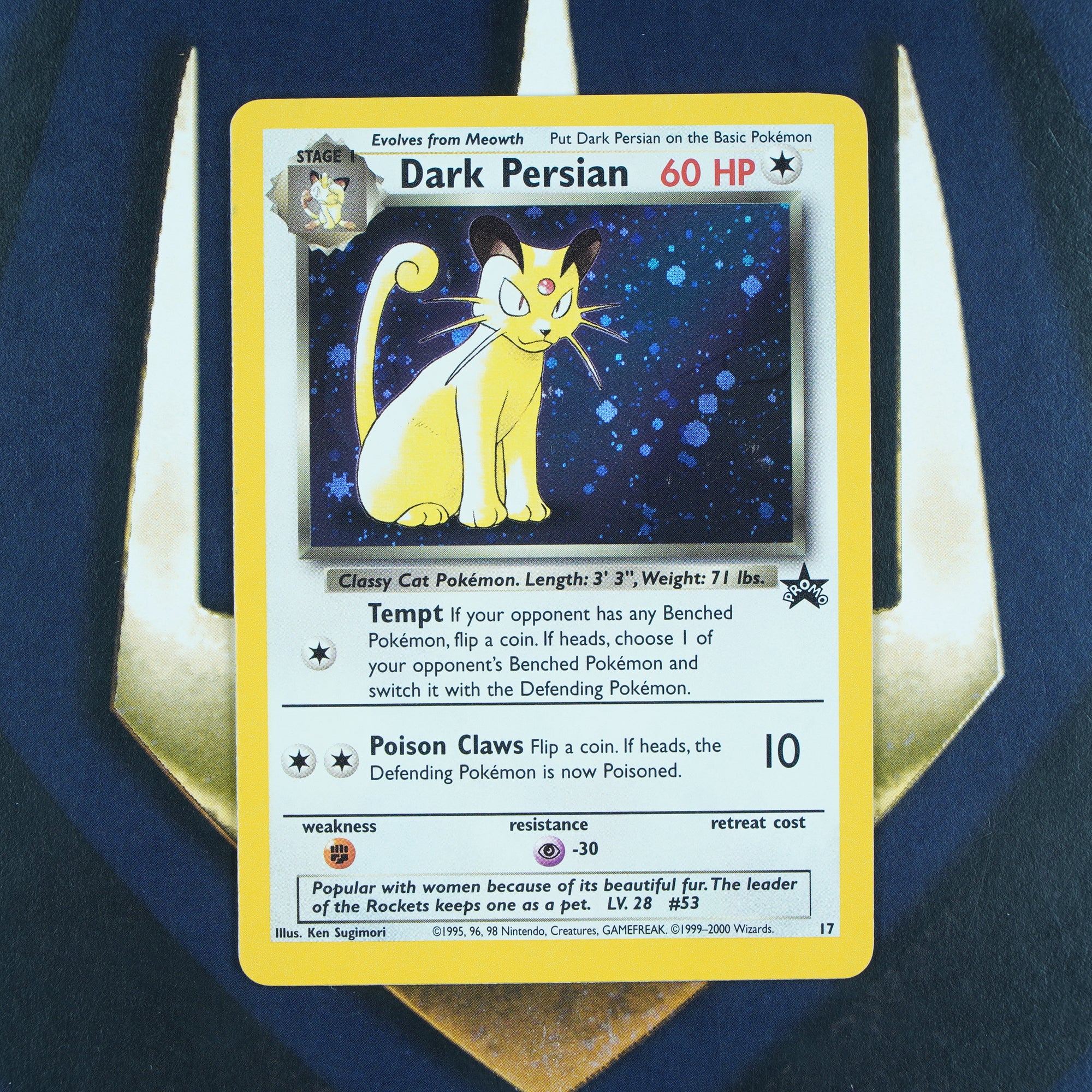 DARK PERSIAN Black Star Promo HOLO RARE Pokemon Card 17