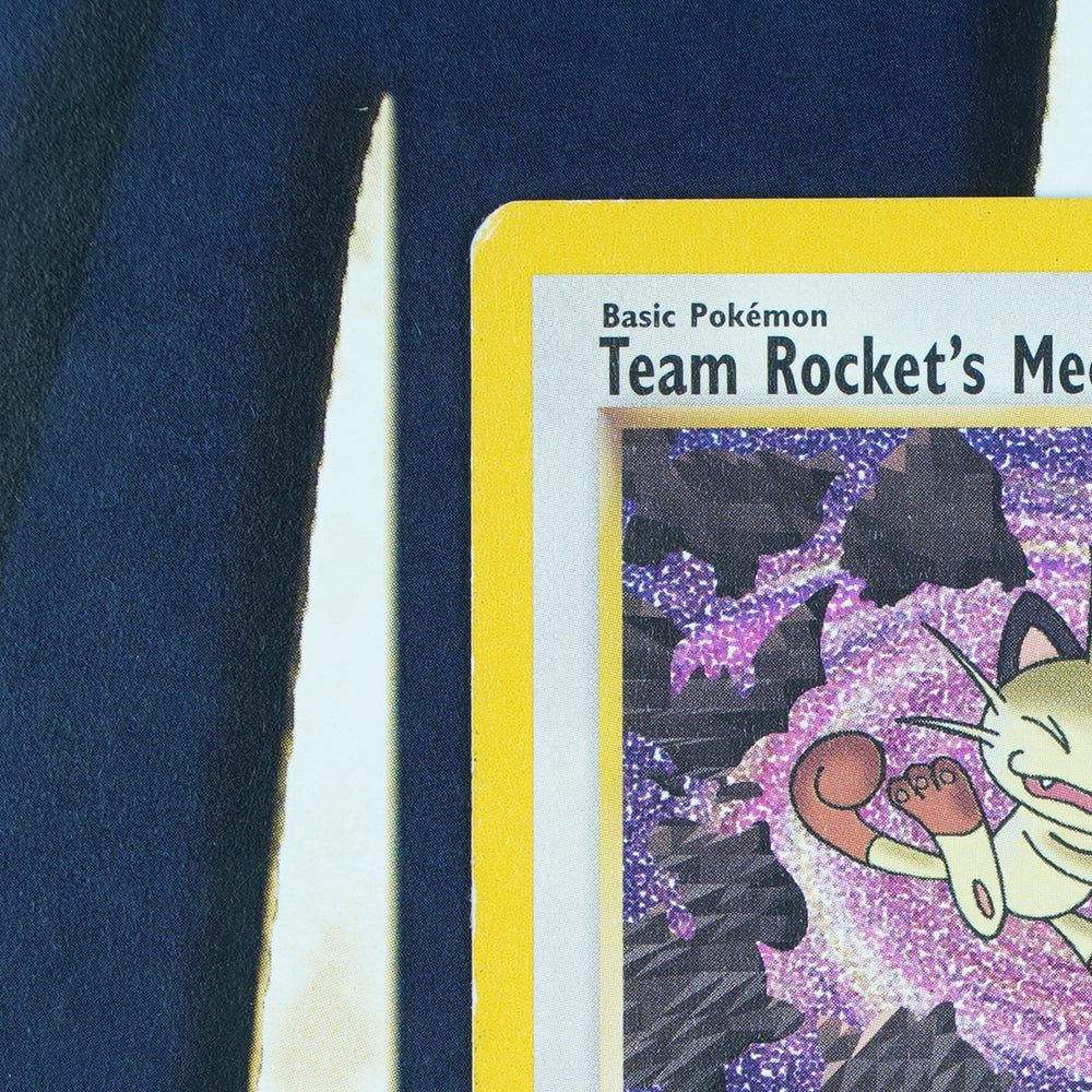 TEAM ROCKET'S MEOWTH Black Star Promo RARE Pokemon Card 18