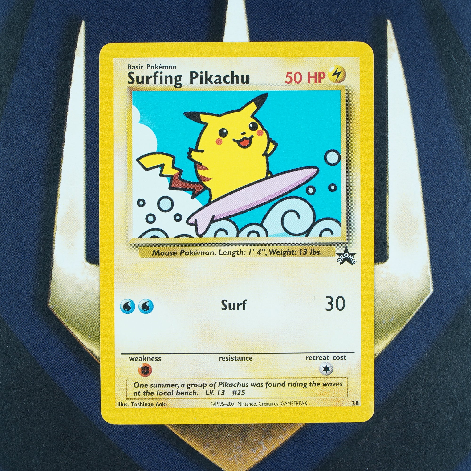 SURFING PIKACHU Black Star Promo RARE Pokemon Card 28