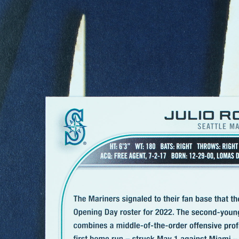 Julio Rodriguez 2022 Topps Update #US44 Seattle Mariners RC