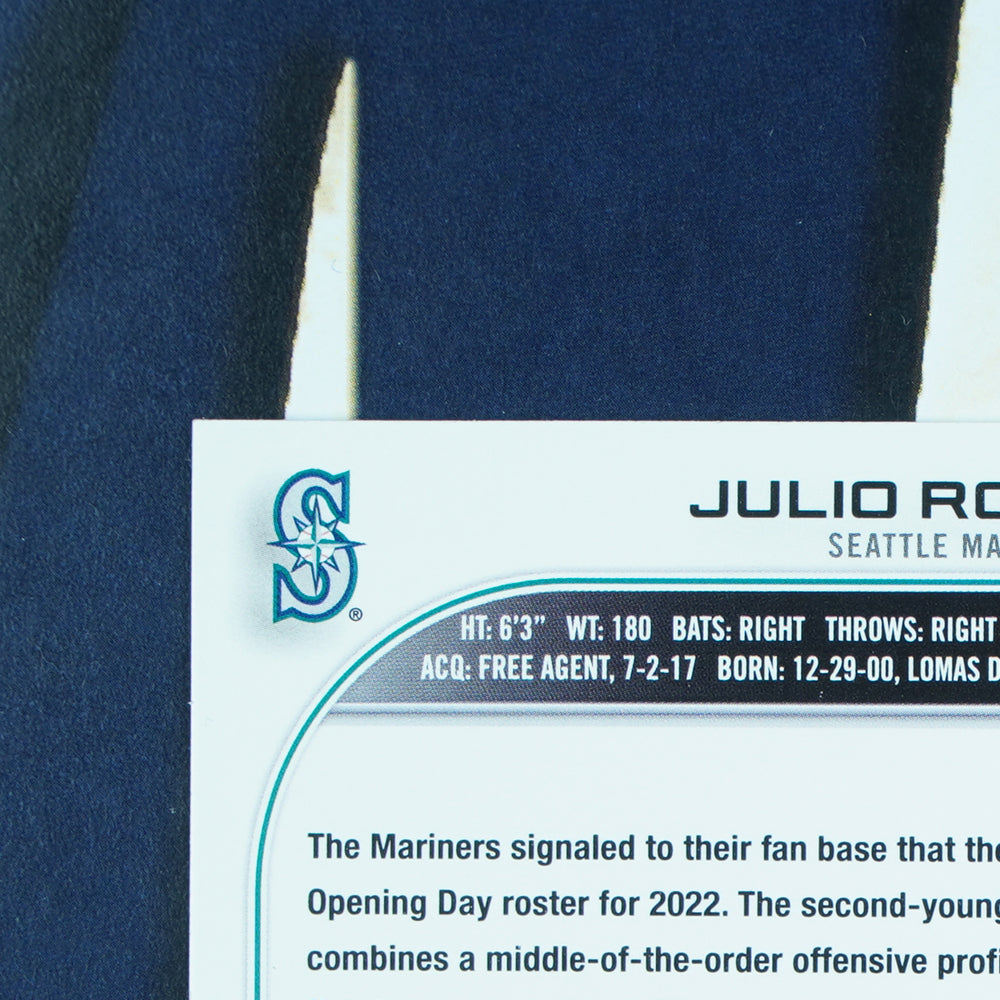 Julio Rodriguez 2022 Topps Update #US44 Seattle Mariners RC