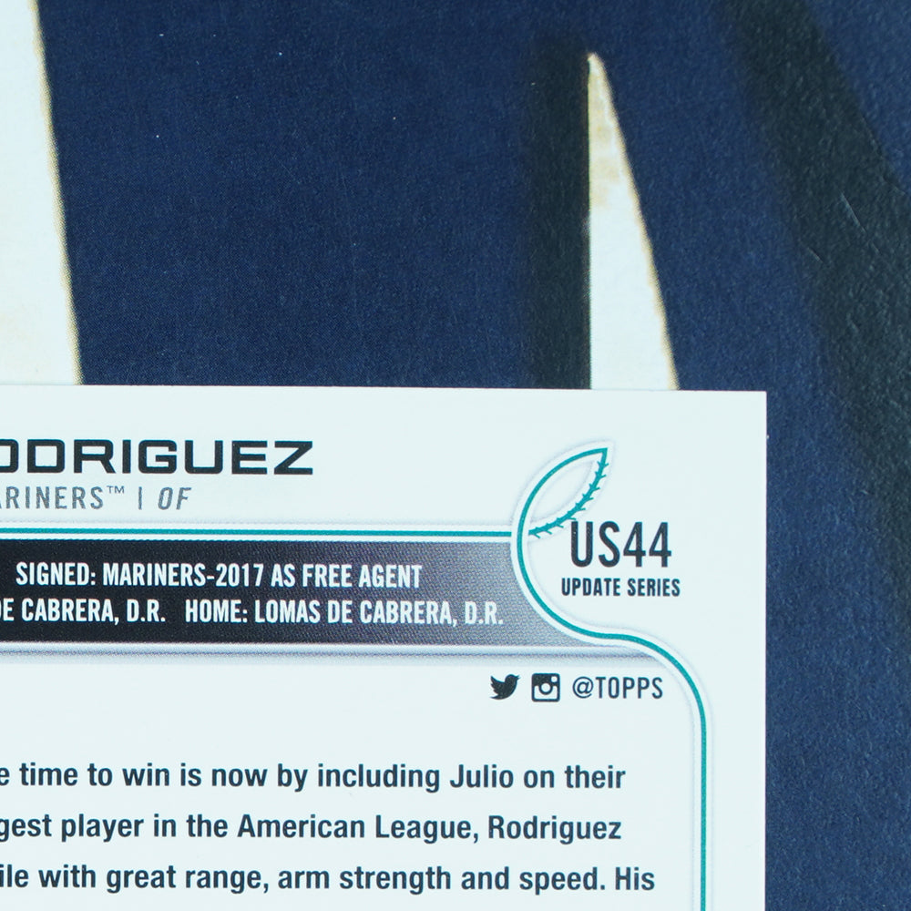 Julio Rodriguez 2022 Topps Update #US44 Seattle Mariners RC