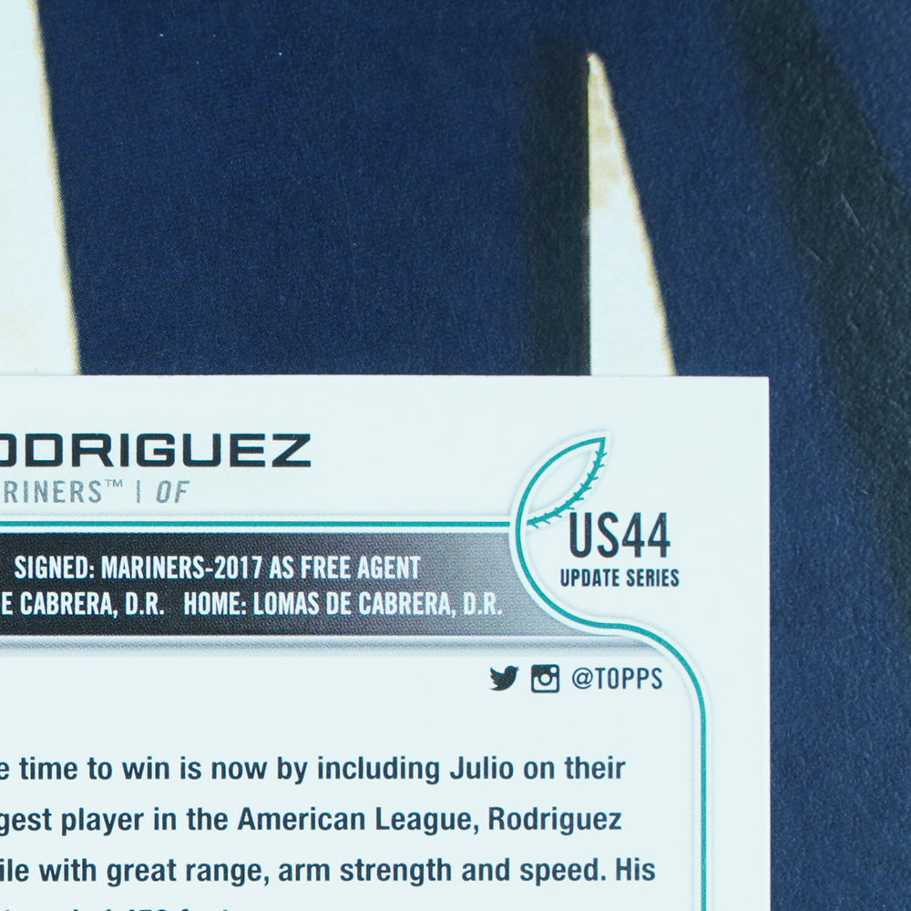 Julio Rodriguez 2022 Topps Update #US44 Seattle Mariners RC