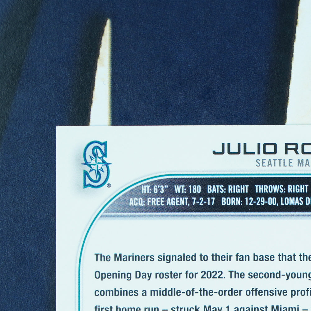 Julio Rodriguez 2022 Topps Update Rainbow Foil #US44 Seattle Mariners RC