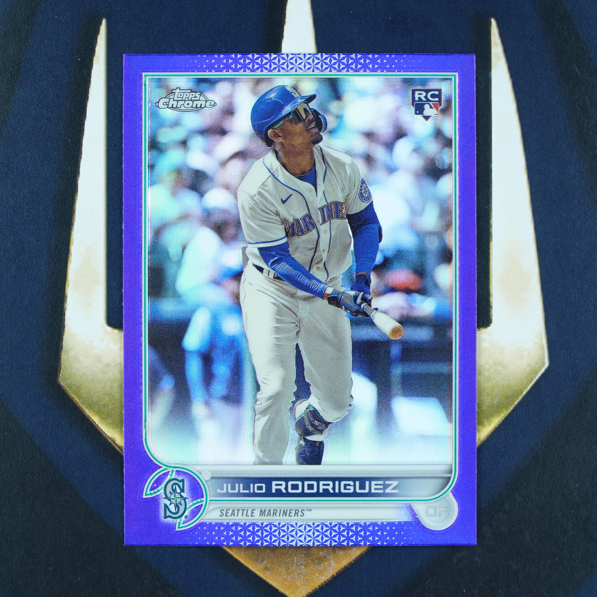 Julio Rodriguez 2022 Topps Chrome Update Purple Refractor #USC150 Seattle Mariners RC