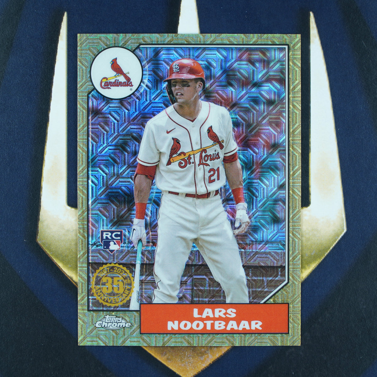 Lars Nootbaar 2022 Topps Update 1987 Silver Pack Mojo Gold /50 #T87C-70 St  Louis Cardinals