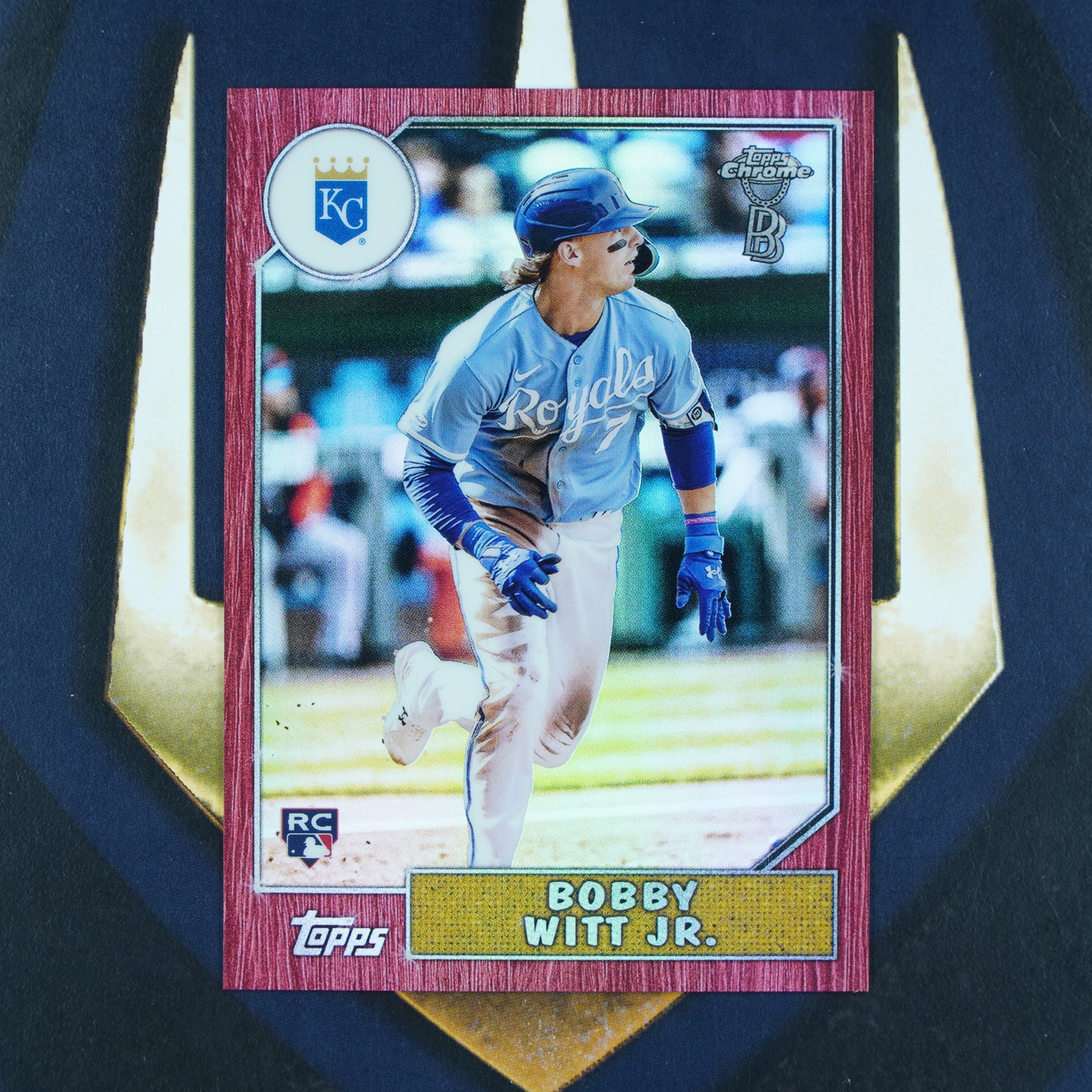 Bobby Witt Jr. 2022 Topps Chrome Ben Baller 1987 Topps Red /5  #87BC-23 Kansas City Royals RC