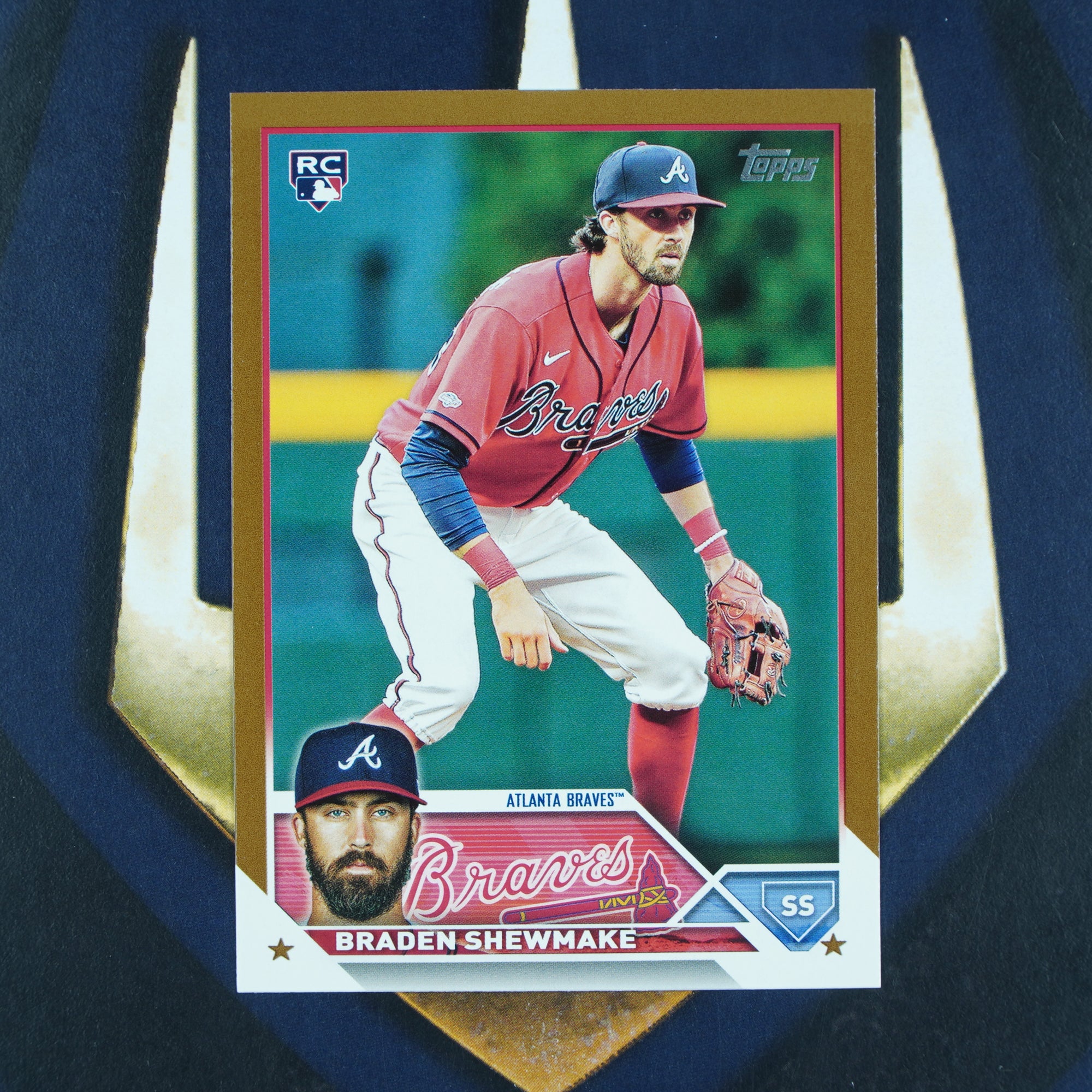 Braden Shewmake 2023 Topps Update Gold /2023 US206 Atlanta Braves RC