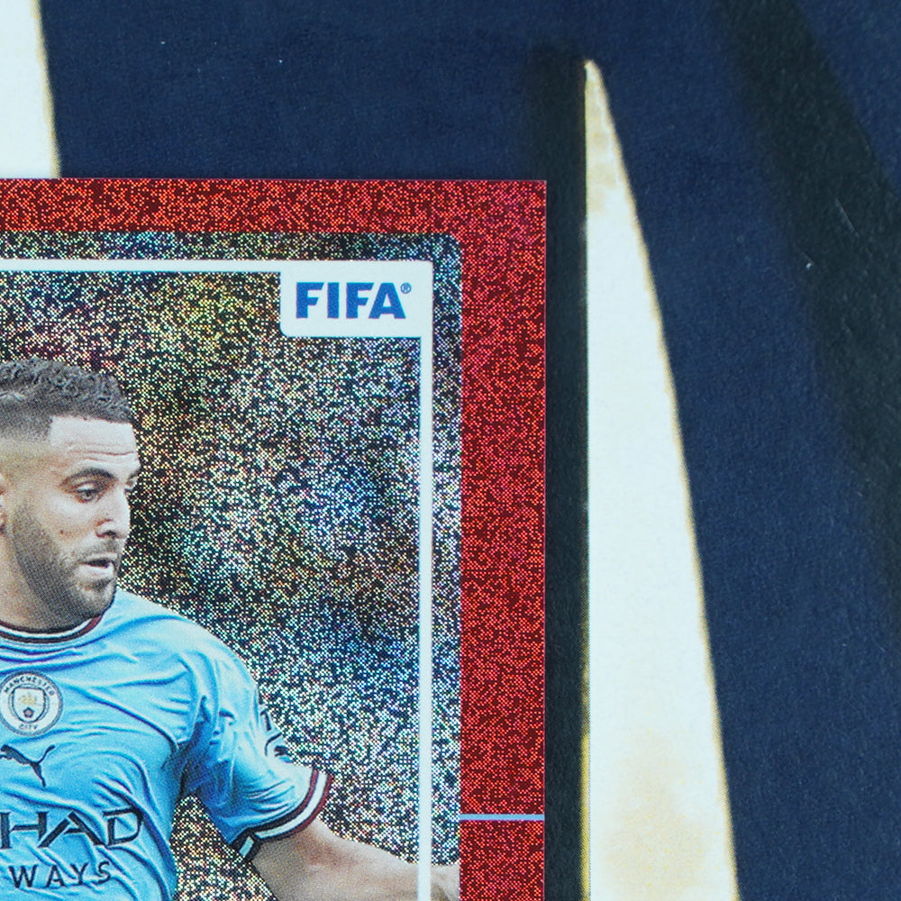 Riyad Mahrez 2022-23 Panini Donruss Red /99 #162 Manchester City