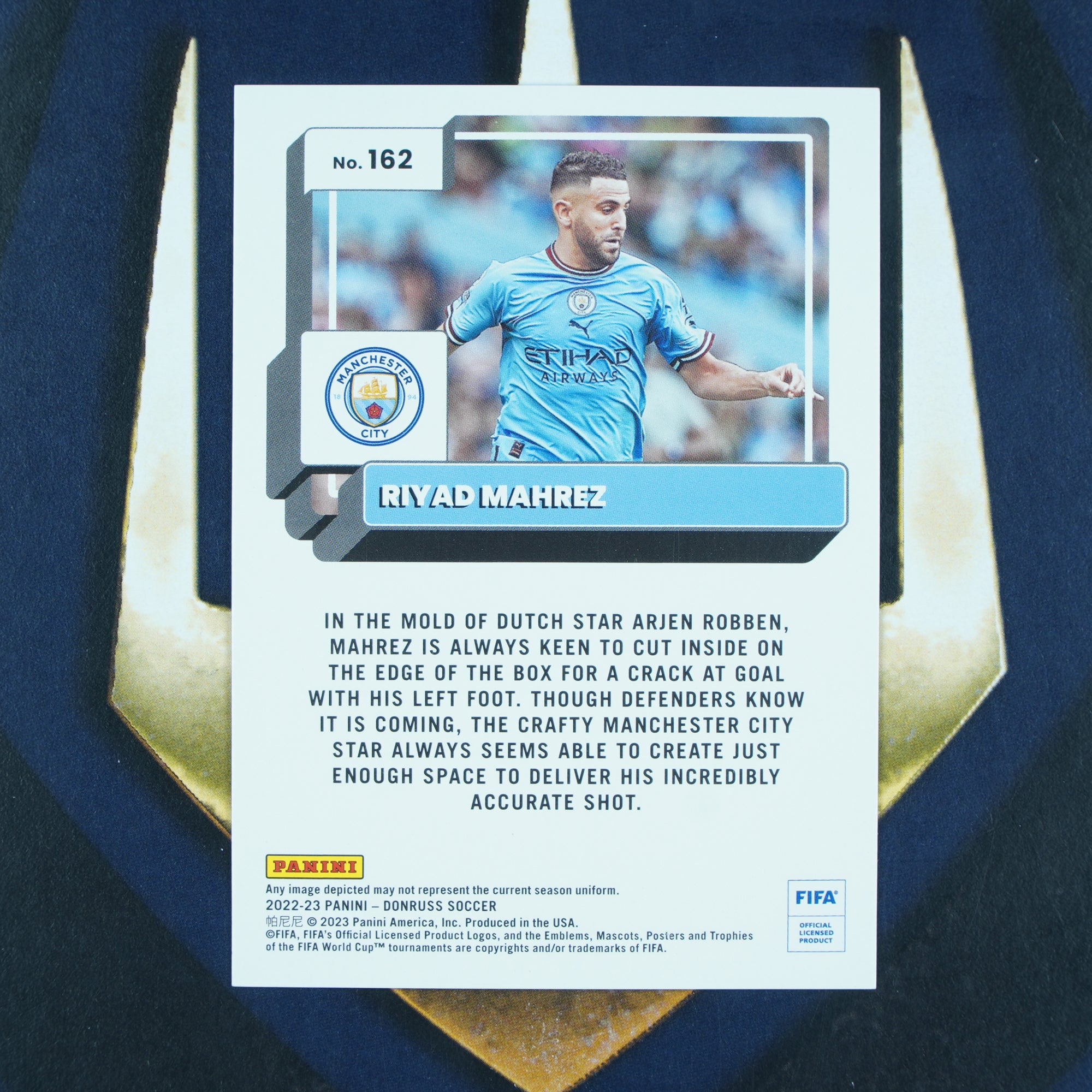 Riyad Mahrez 2022-23 Panini Donruss Red /99 #162 Manchester City