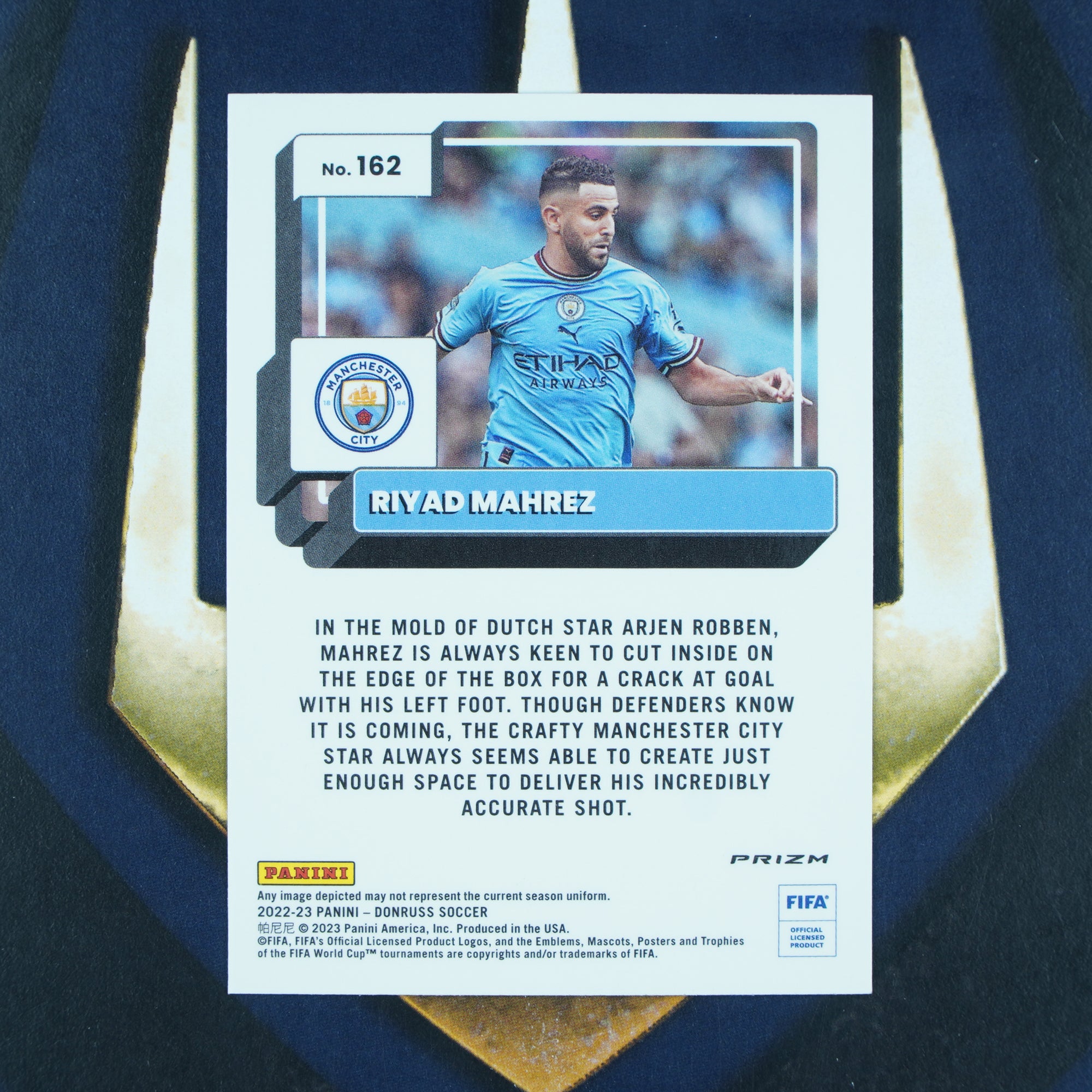 Riyad Mahrez 2022-23 Panini Donruss Optic Holo #162 Manchester City