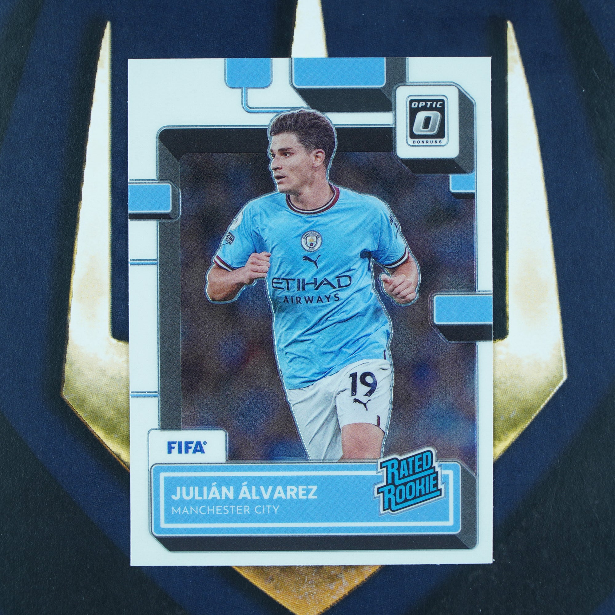 Julian Alvarez 2022-23 Panini Donruss Rated Rookie Optic #198 Manchester City