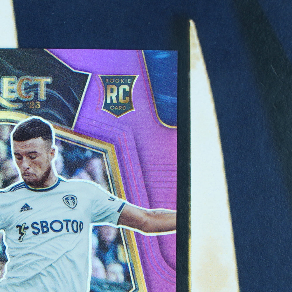 Sam Greenwood 2022-23 Panini Select Premier League Mezzanine Purple /135 Leeds United RC