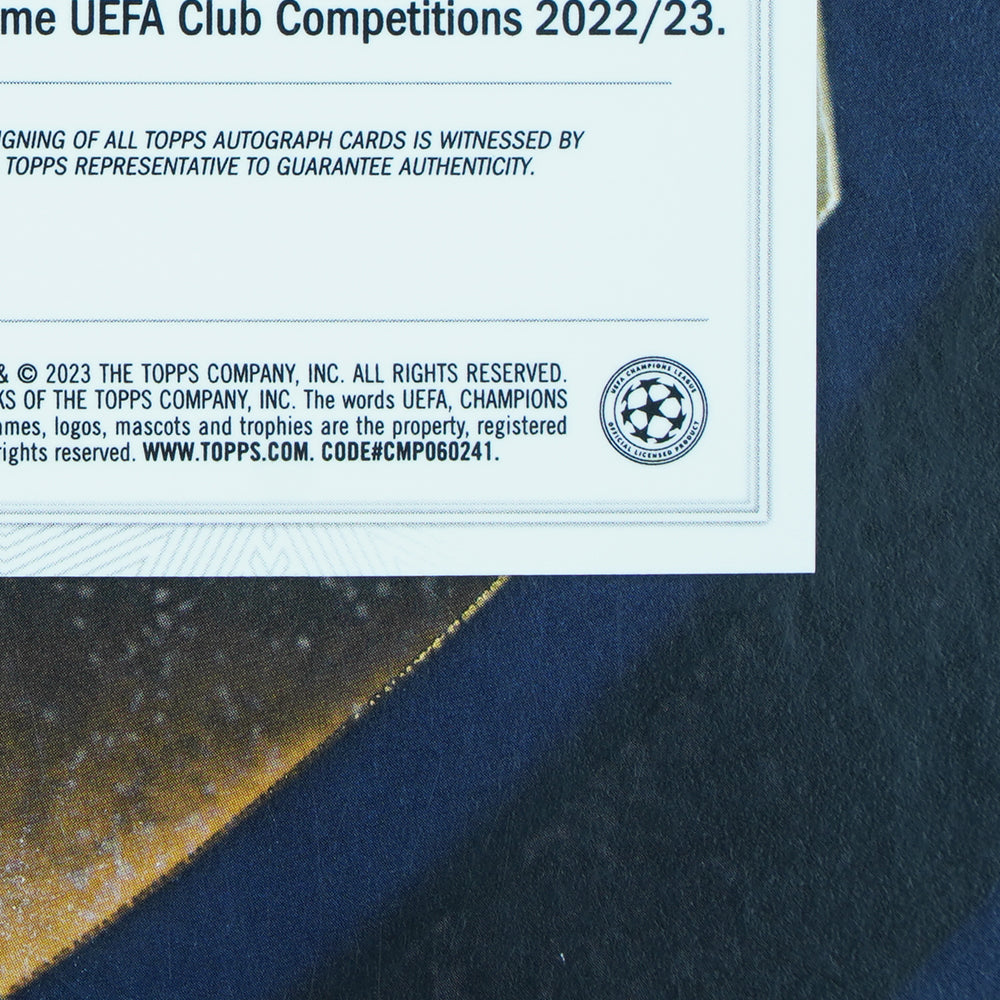 Alessandro Del Piero 2022-23 Topps UEFA Chrome Aqua Refractor Auto 