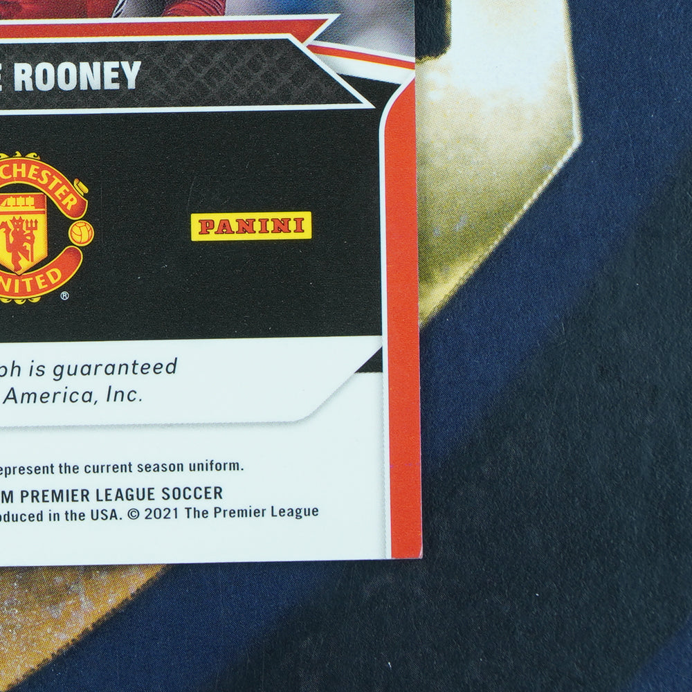 Wayne Rooney 2021-22 Panini Prizm Flashback Auto Purple /10 Manchester United