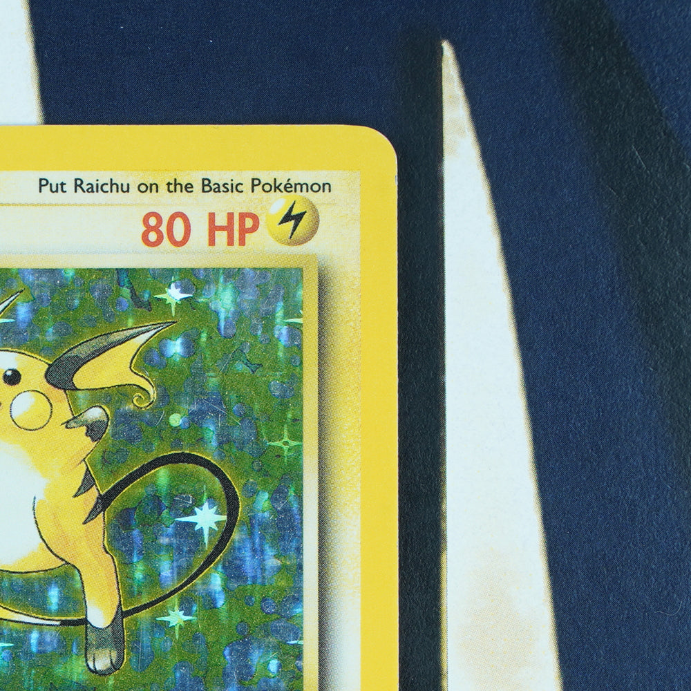 RAICHU Base Set HOLO RARE NM Pokemon Card 14/102