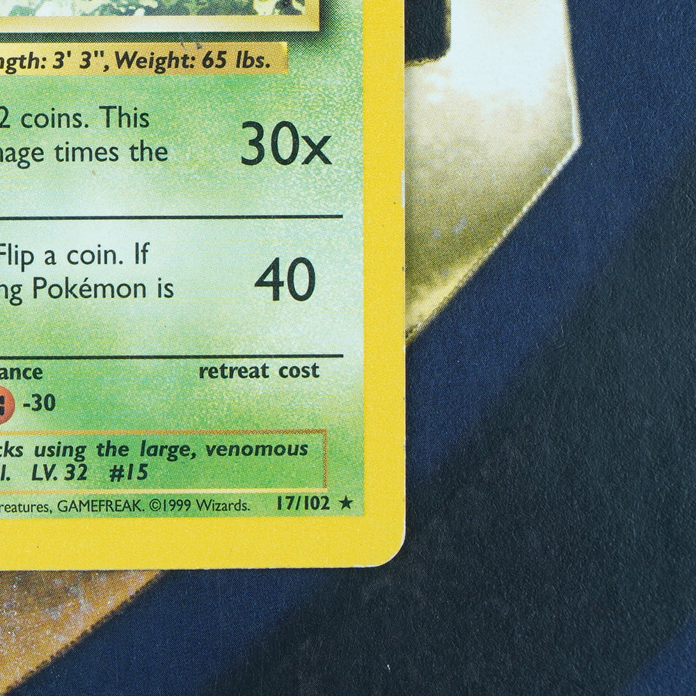 BEEDRILL Base Set RARE LP Pokemon Card 17/102