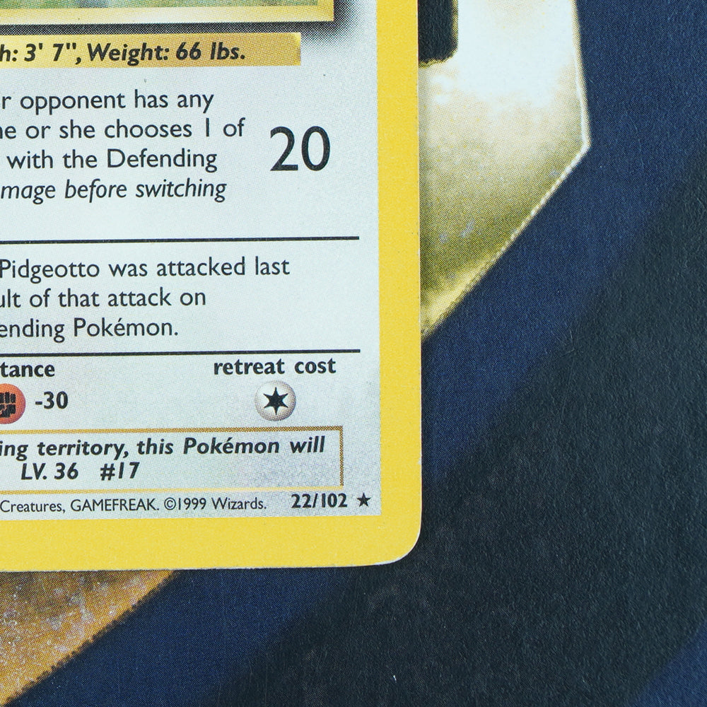 PIDGEOTTO Base Set RARE LP Pokemon Card 22/102