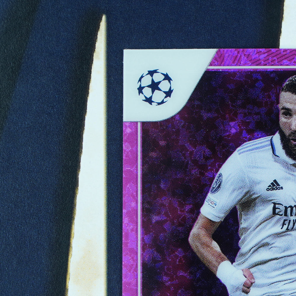 Karim Benzema  2022-23 Topps UEFA Chrome  Pink Shimmer /250 Real Madrid