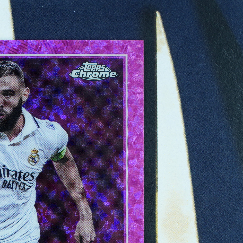 Karim Benzema  2022-23 Topps UEFA Chrome  Pink Shimmer /250 Real Madrid