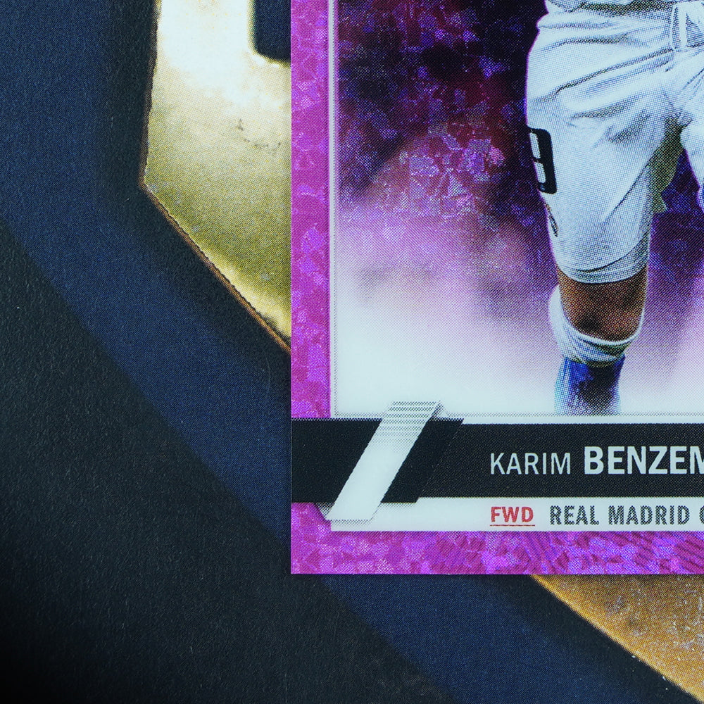 Karim Benzema  2022-23 Topps UEFA Chrome  Pink Shimmer /250 Real Madrid