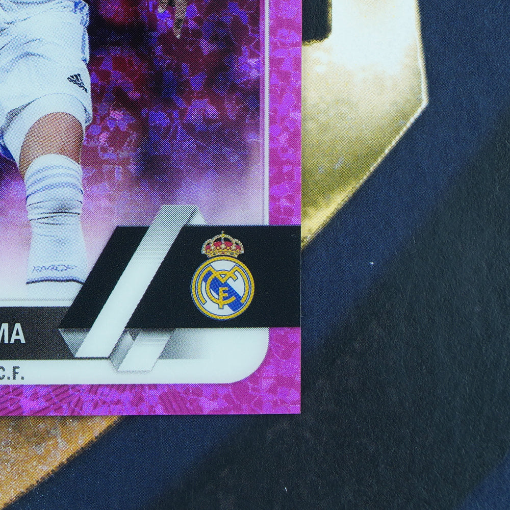 Karim Benzema  2022-23 Topps UEFA Chrome  Pink Shimmer /250 Real Madrid