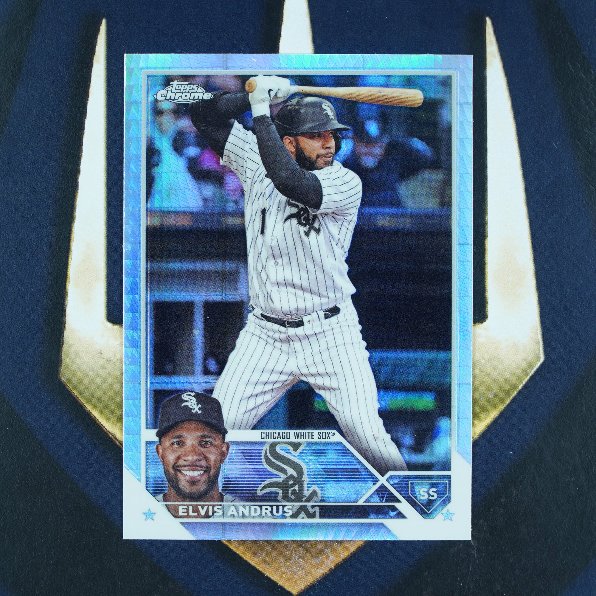 Elvis Andrus 2023 Topps Chrome Update Prism Refractor Chicago White Sox